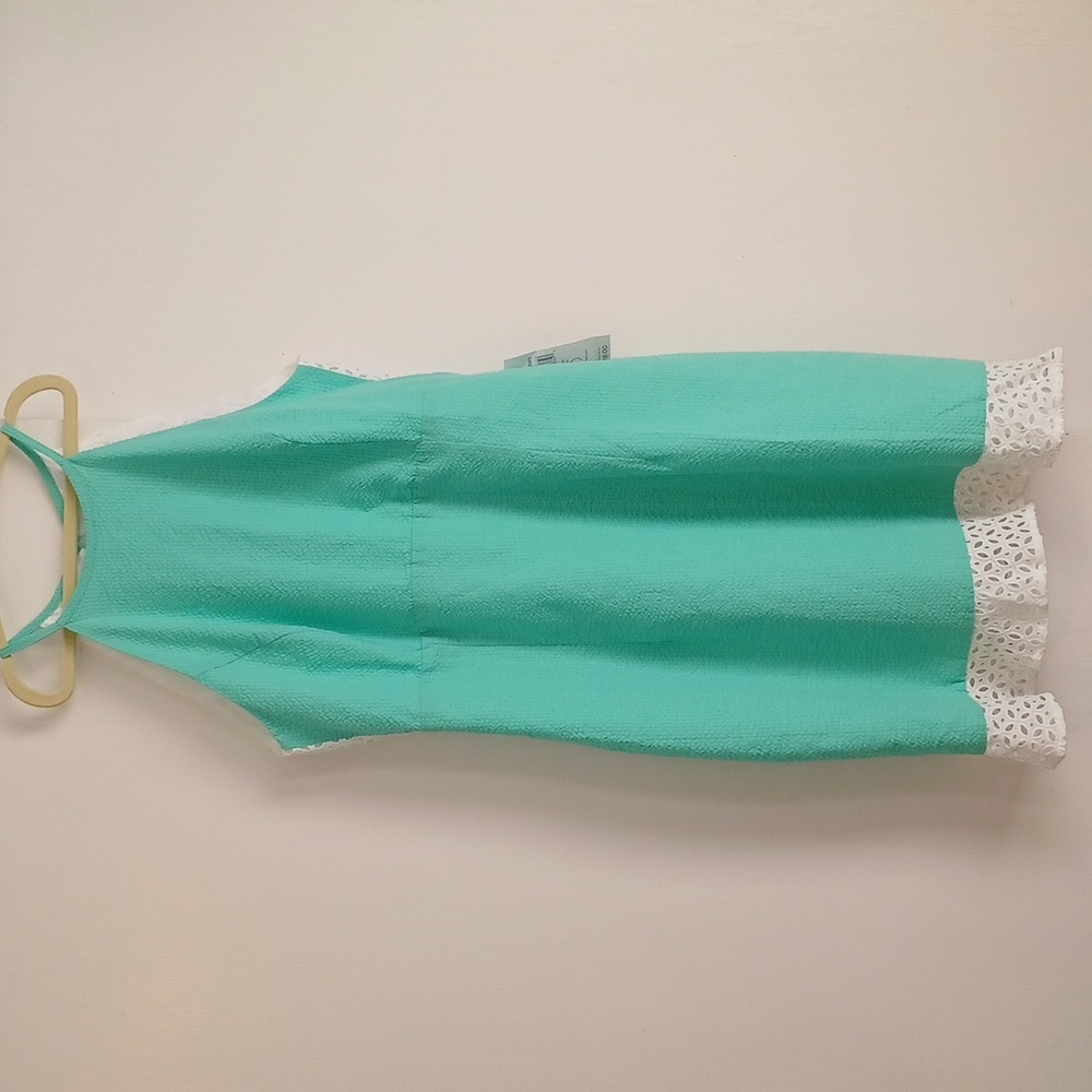 Lauren James "Olivia" Seafoam Green Seersucker Dress in Size M (NWT)